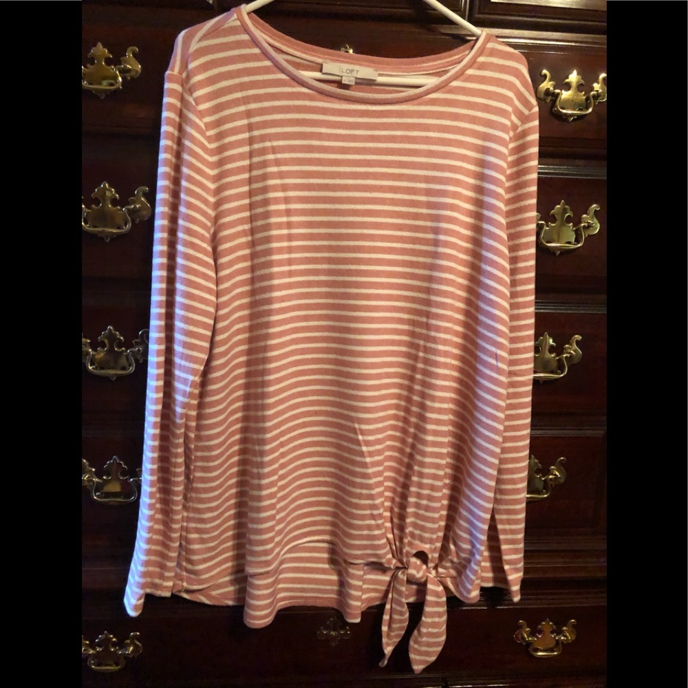 Loft Side Tie Tunic Top, Size XL, NWT